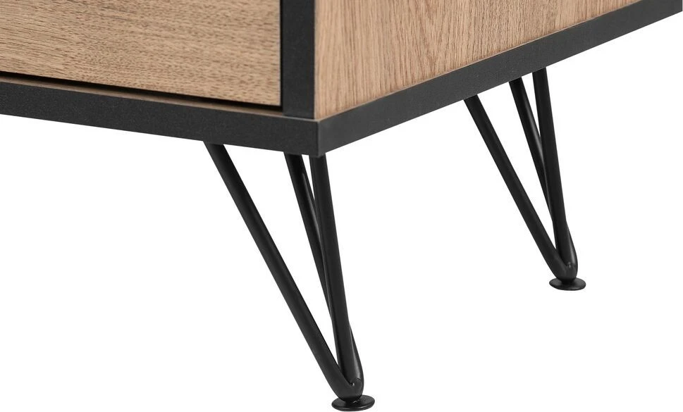 TV staliukas Beliani TV spintelė HALSTON ruda/juoda