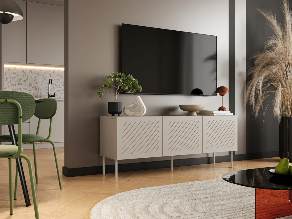 Laikiklis Cama Meble Cama RTV spintelė SIENA 150,5x40x60 kašmyro matinė