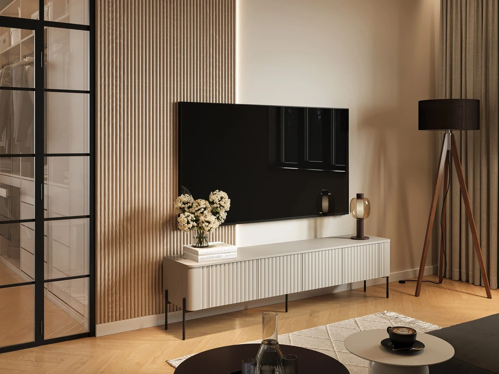 Laikiklis Cama Meble Cama VERA TV spintelė 190x40x50 kašmyro matinė