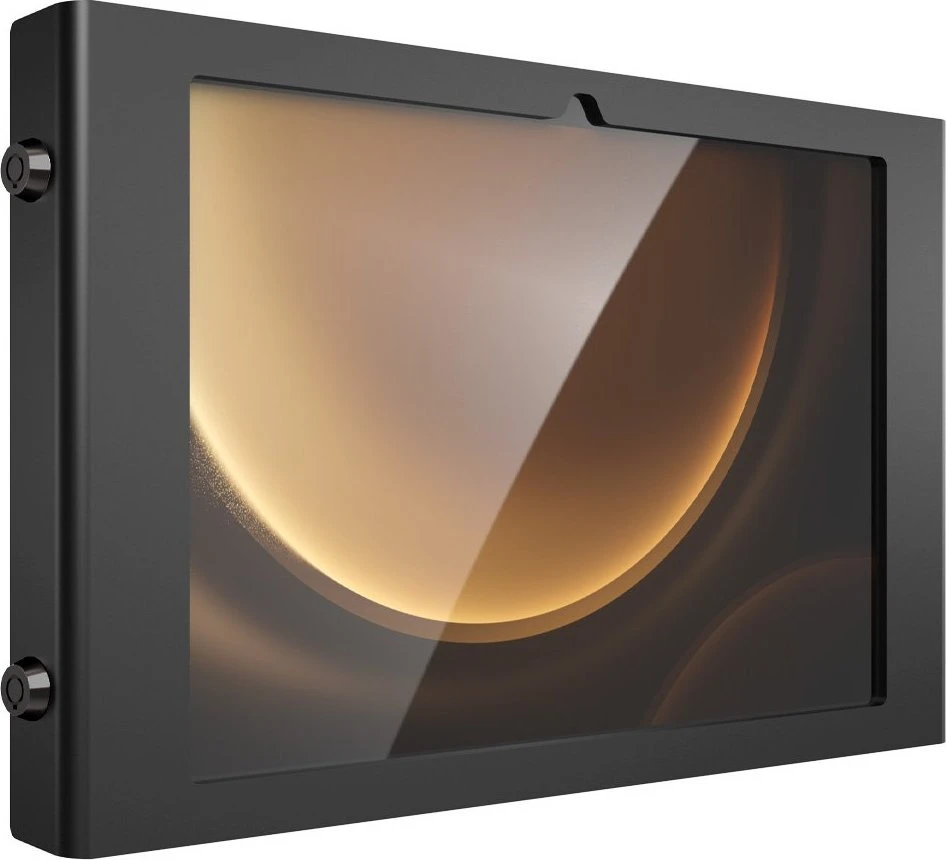 Laikiklis Compulocks Galaxy Tab S9+/S9FE+ 12.4'' Apex Secured Enclosure Wall Mount - Gehause - tragbare, freiliegende Front-/Ruckkamera und Sensoren - fur Tablett - verriegelbar - Metallrahmen - Juodas - Bildschirmgrosse: 27.9 cm (12.4'') - auf Bodenstativ mo