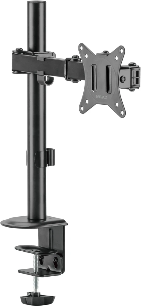 Vieno monitoriaus stalo laikiklis DELTACO, pakreipiamas, pasukamas, pasukamas, 13–32", 9kg / ARM-0303-B / 1903411