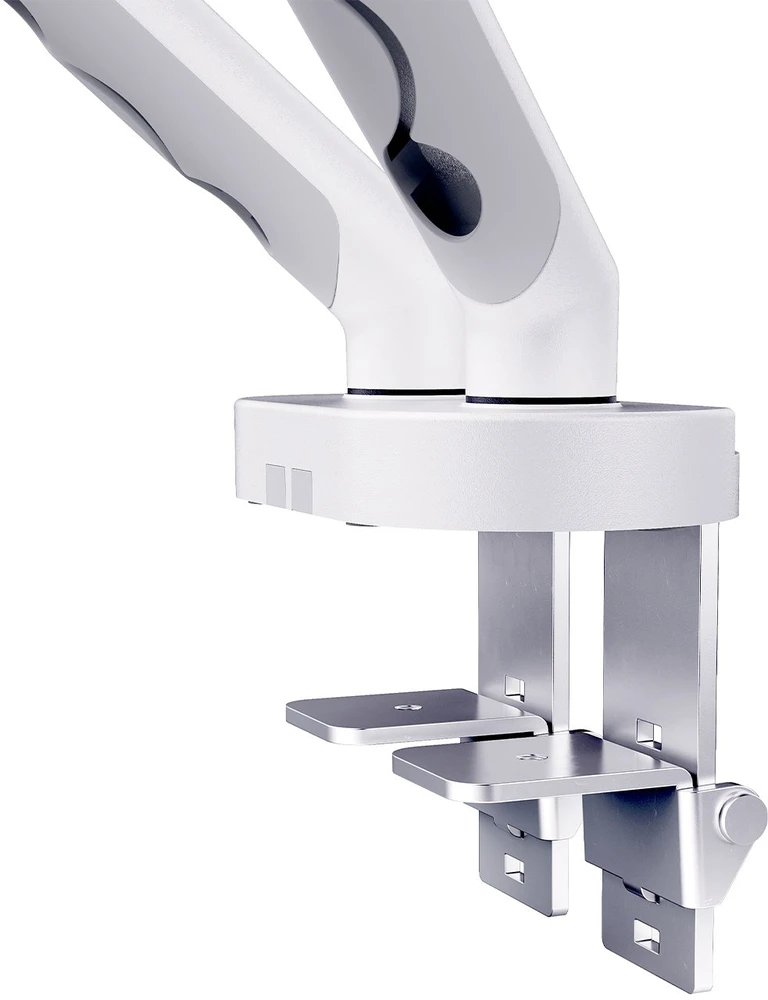 Assmann Electronic DIGITUS dvigubo monitoriaus laikiklis 2x35 colių 2x10kg mechaninė spyruoklinė VESA 75x75 100x100 Baltas
