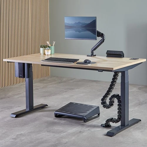 Fellowes PCH plono kliento laikiklis po stalu, juodas