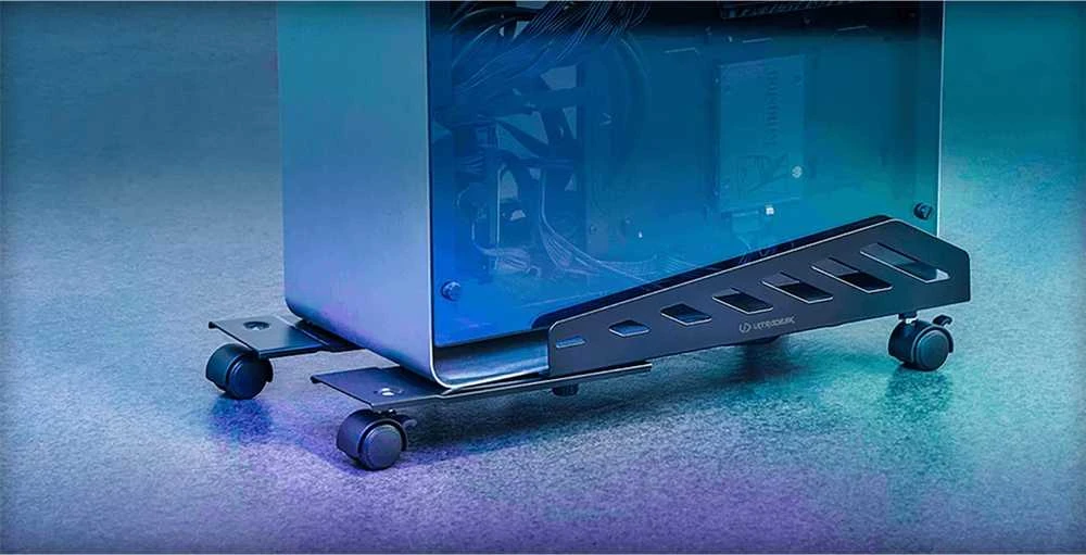 Ultradesk CRITTER kompiuterio korpuso stovas, juodas