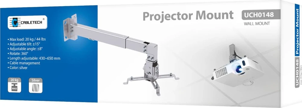 Cabletech Projektoriaus tvirtinimas prie sienos / lubų