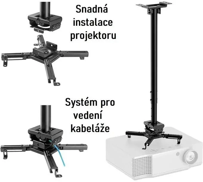 Fiber Mounts Laikiklis projektoriams Šviesolaidiniai projektorių laikikliai (FM072)