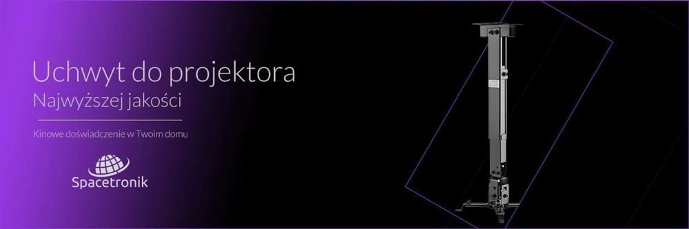 Laikiklis 2in1 lubų/sienos projektoriaus tvirtinimo kronšteinas SPA-P01B Spacetronik