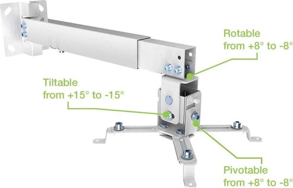 Laikiklis Techly 102369, 20 kg, reguliuojamas aukštis 43–65/35–56 cm, su pasvirimo ir pasukimo reguliavimu