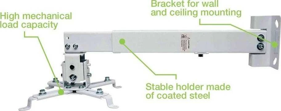 Laikiklis Techly 102369, 20 kg, reguliuojamas aukštis 43–65/35–56 cm, su pasvirimo ir pasukimo reguliavimu