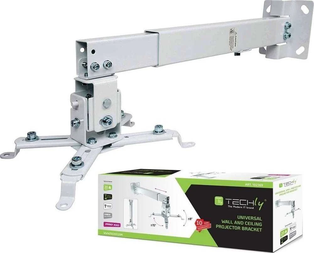 Laikiklis Techly 102369, 20 kg, reguliuojamas aukštis 43–65/35–56 cm, su pasvirimo ir pasukimo reguliavimu