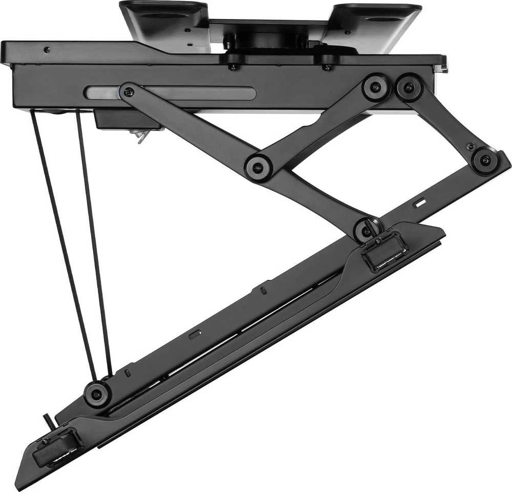 Maclean elektrinis lubų televizoriaus laikiklis, TUYA atrama, maks. VESA 600x400, 90-as pasukamas nuotolinio valdymo pultas, 32"-75", 35kg, MC-490