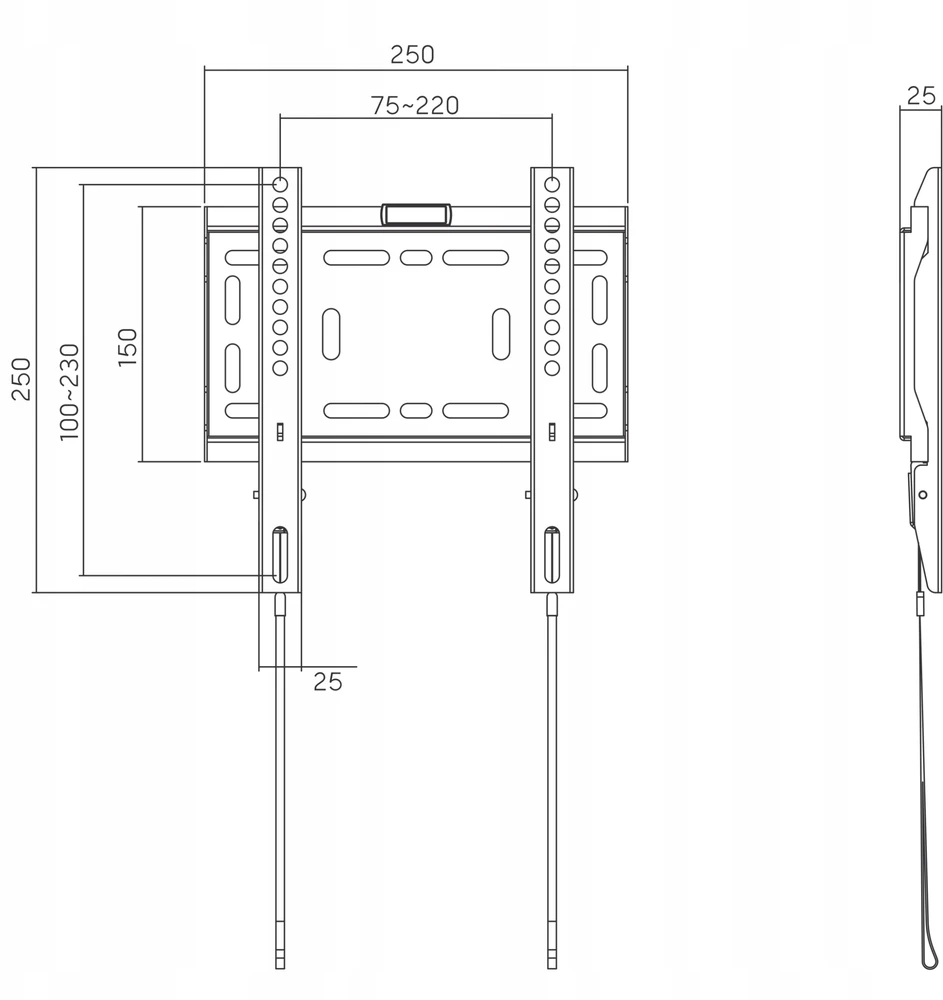 Fiber Mount „Fiber Novelty C12F“ – tvirtas, fiksuotas ir kompaktiškas laikiklis LCD LED televizoriams iki 50 kg