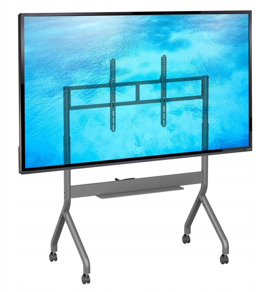 Laikiklis Fiber Novelty – tvirtas mobilus stovas interaktyvioms lentoms, multimedijos ekranams ir televizoriams 60"-110" (PM120G)