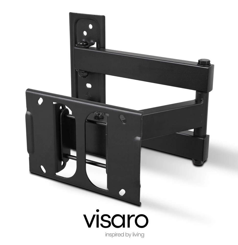 „Visaro“ sieninis laikiklis | WMA75 pilnai judantis televizoriaus laikiklis | Maksimalus svoris (talpa) 30 kg | Juodas