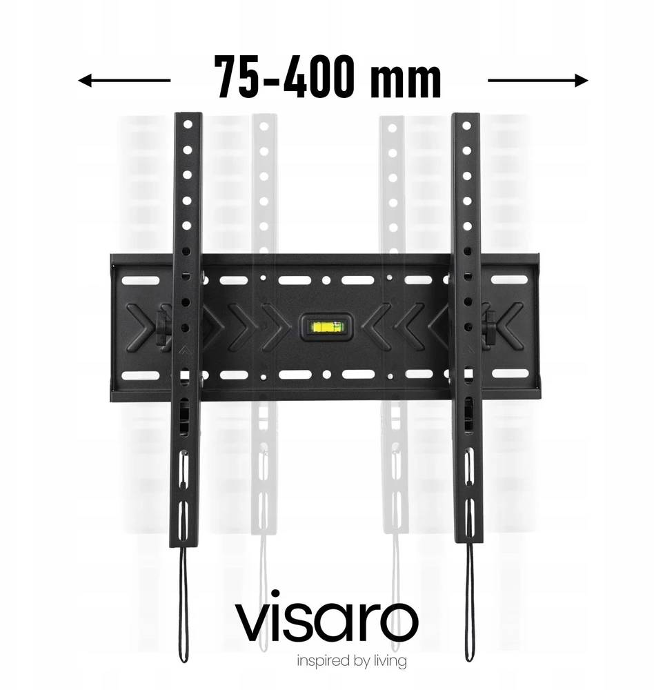 „Visaro“ sieninis laikiklis | WMT75 pakreipiamas sieninis televizoriaus laikiklis | 43–75 " | Maksimalus svoris (talpa) 45 kg | Juodas