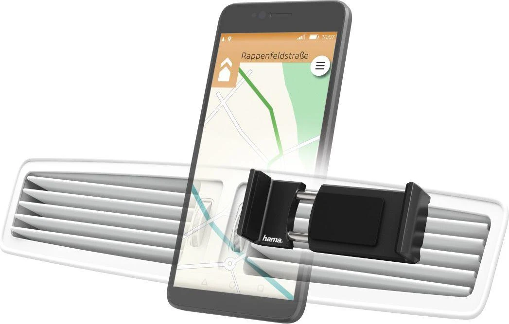 Hama Juodas automobilinis telefono laikiklis ventiliacijos grotelėms