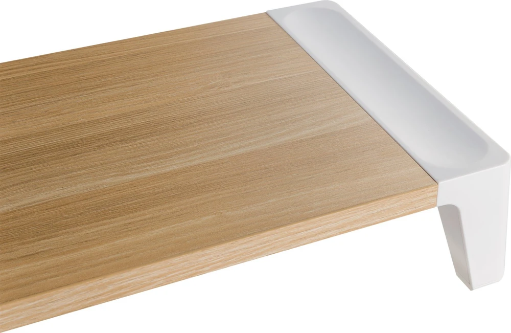 Laikiklis InLine® monitoriaus platforma+ su 2x USB 3.2 Gen1 ir QC3 įkrovimo prievadais, 80 mm, maks. 15 kg