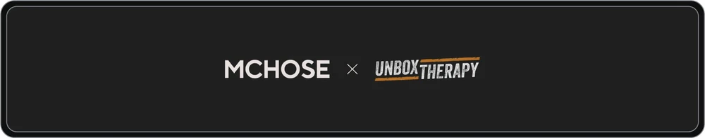 Klaviatūra MCHOSE x Unbox Therapy riešo atrama