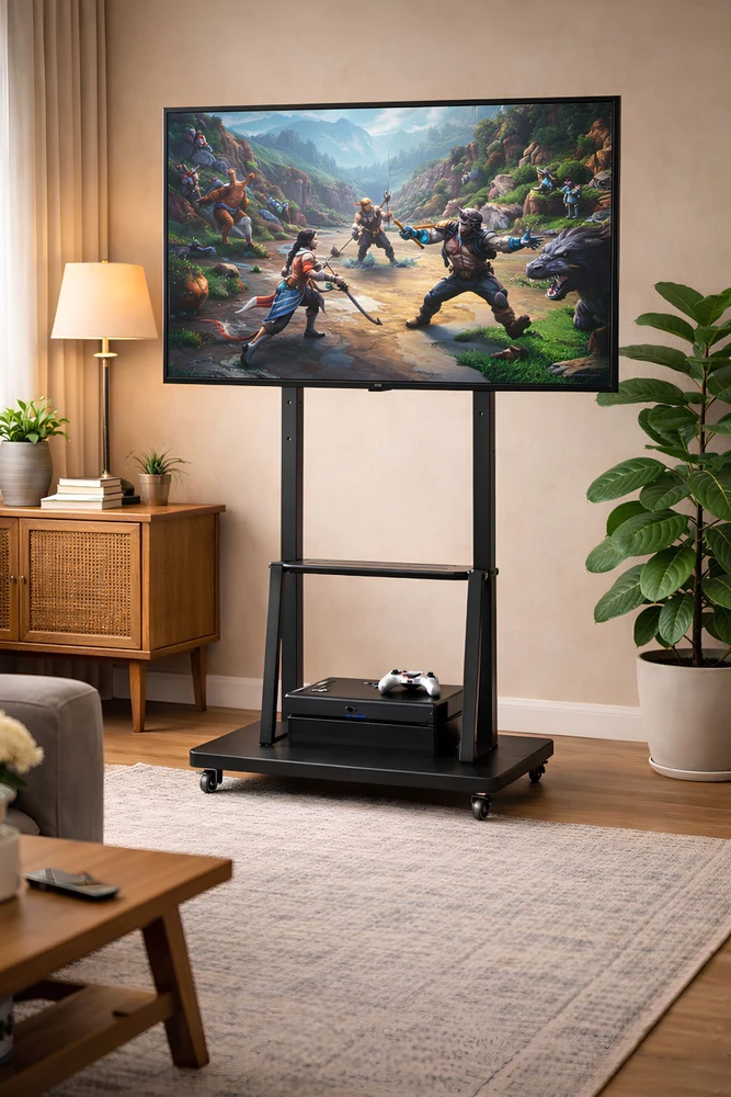 Laikiklis Mozos 1700 MOBILI TV STOVAS TELEVIZORIUI MONITORIUI 32–75″