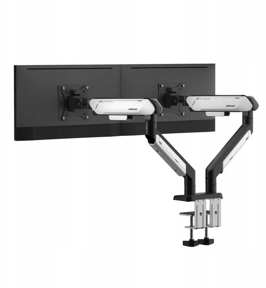 2 monitorių laikiklis AndaSeat Stealth PRO II Duo, 19 cm³, 17–42 colių, baltas