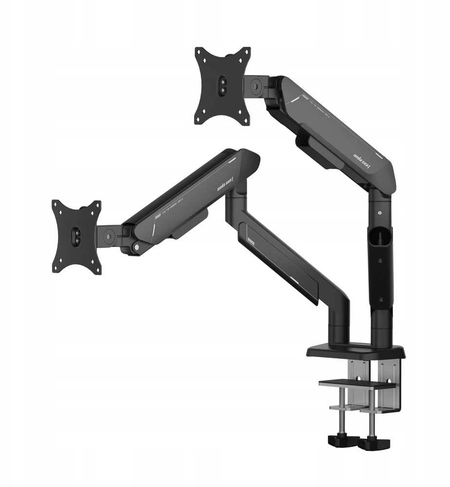 2 monitorių laikiklis AndaSeat Stealth PRO II Duo, 19 cm³, 17–42 colių, juodas