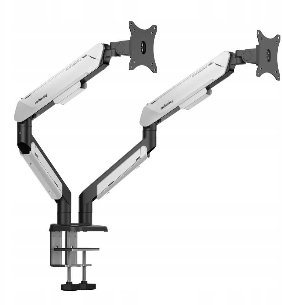 2 monitorių laikiklis AndaSeat Stealth PRO II Duo, 19 cm³, 17–42 colių, baltas