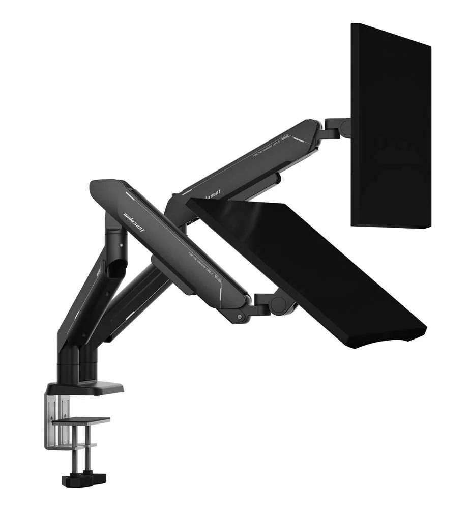 2 monitorių laikiklis AndaSeat Stealth PRO II Duo, 19 cm³, 17–42 colių, juodas