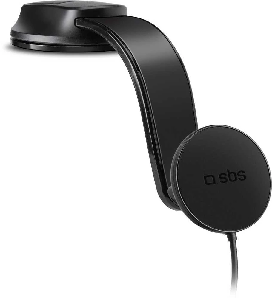 Telefono lakiklis su belaidžiu įkrovimu SBS TESUPPMAG15W2115W compatible with MagSafe - juodas