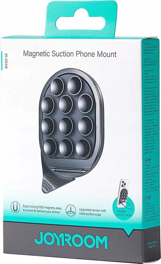 Joyroom JR-ZS418 Išmanusis telefonas Holder with Stand and Suction Cups with MagSafe – Juodas