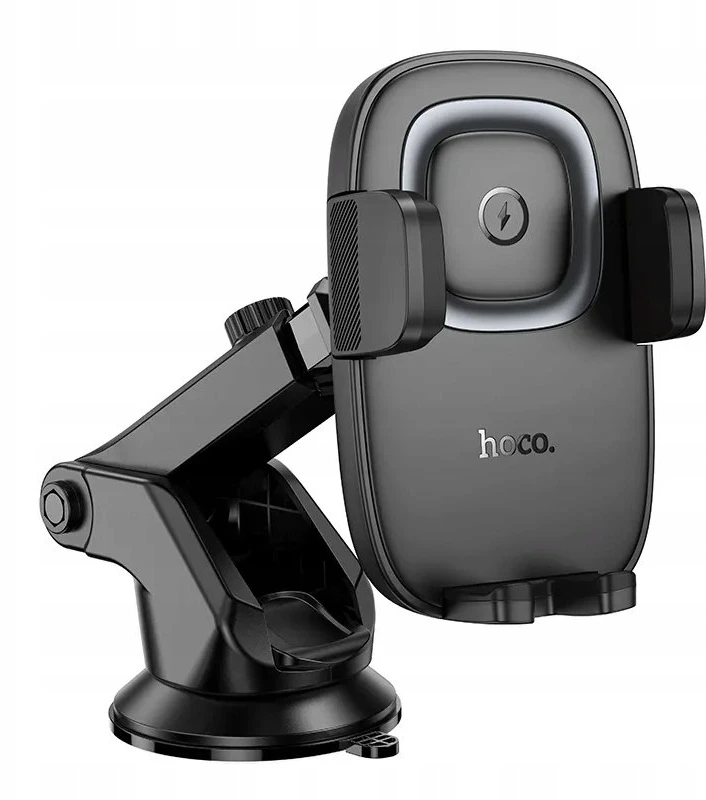 Belaidis automobilio telefono laikiklis Hoco 15W prietaisų skydelio HW32 juodas
