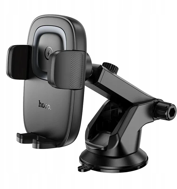 Belaidis automobilio telefono laikiklis Hoco 15W prietaisų skydelio HW32 juodas