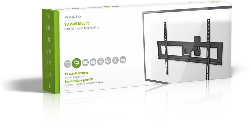 Nedis TVWM1450BK televizorių laikiklis 177,8 cm (70'') Juodas