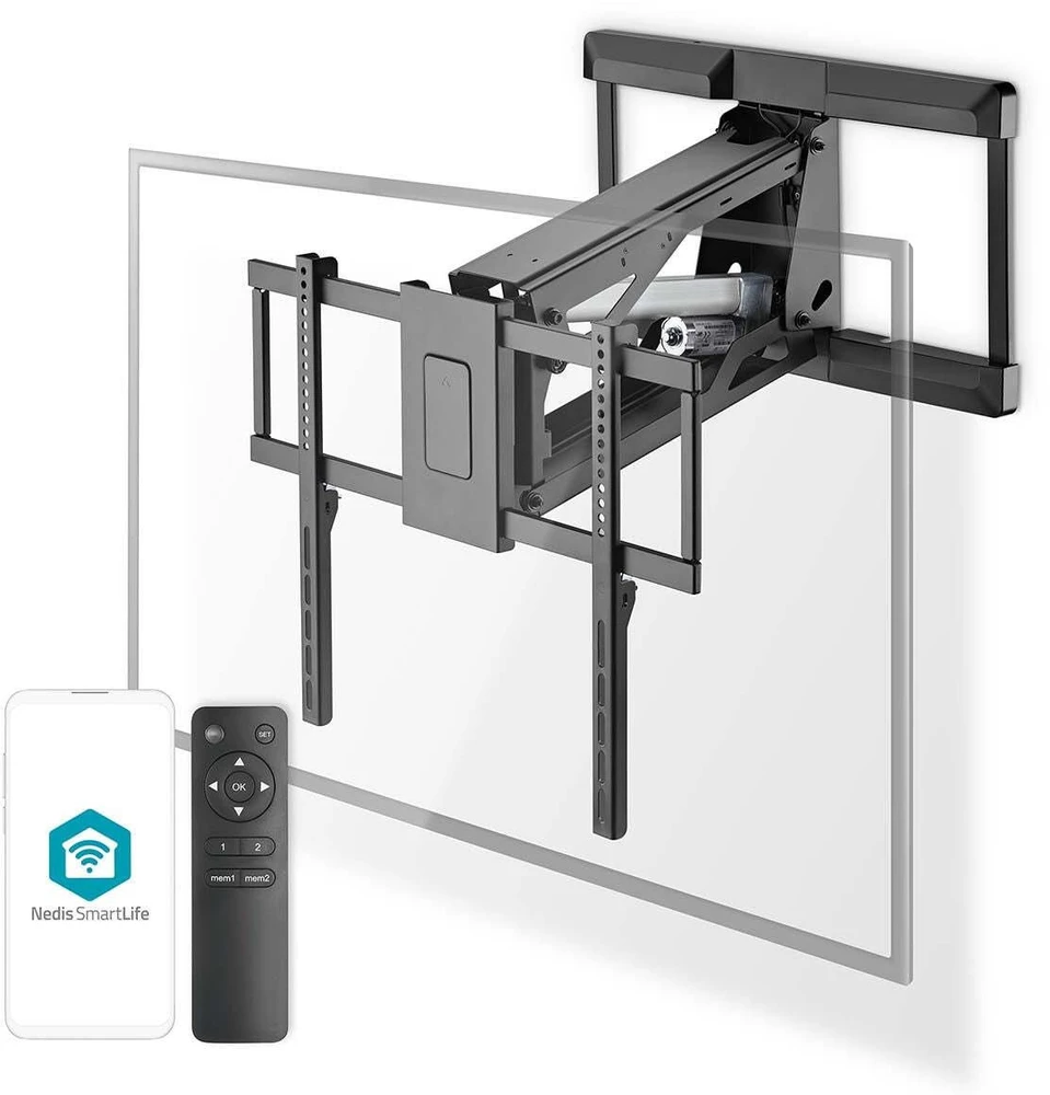 Nedis TVWM5880BK televizoriaus laikiklis 190,5 cm (75'') juoda