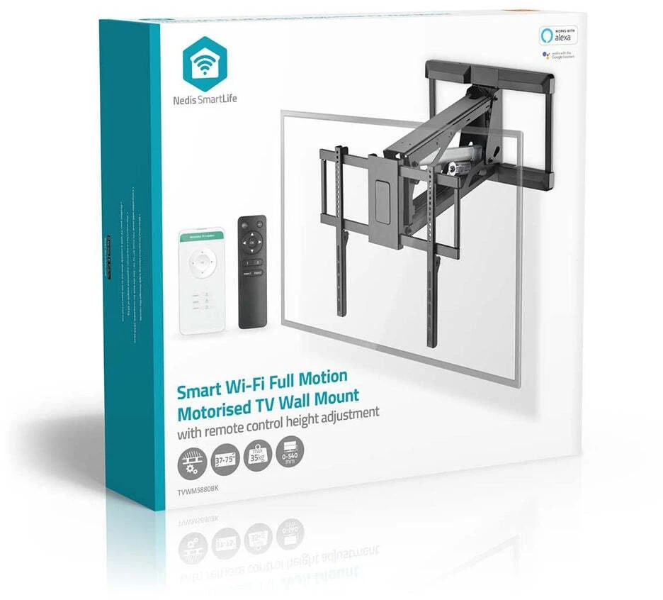 Nedis TVWM5880BK televizoriaus laikiklis 190,5 cm (75'') juoda