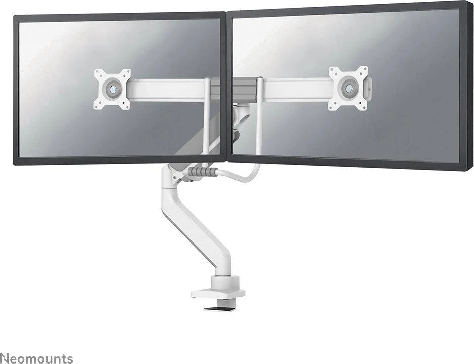 Laikiklis NEOMOUNTS BY NEWSTAR DS75-450WH2 FULL MOTION MONITORIUS DESK MOUNT FOR 17-32" SCREENS - Baltas
