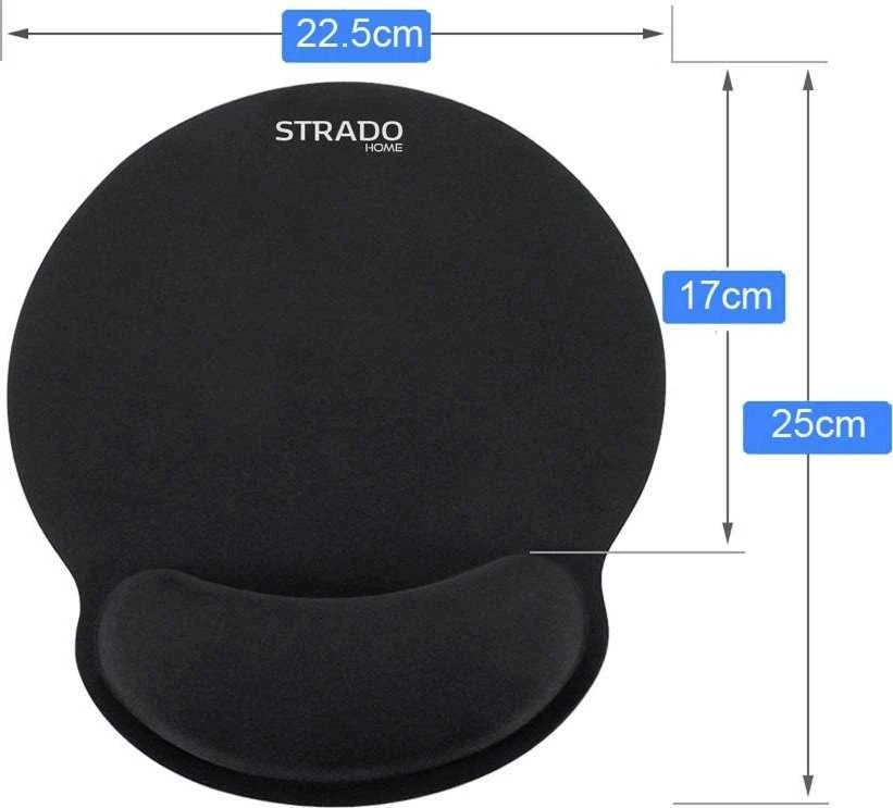 Laikiklis Strado Ergonomiškų gelio pagalvėlių rinkinys - 3 vnt (juodas)