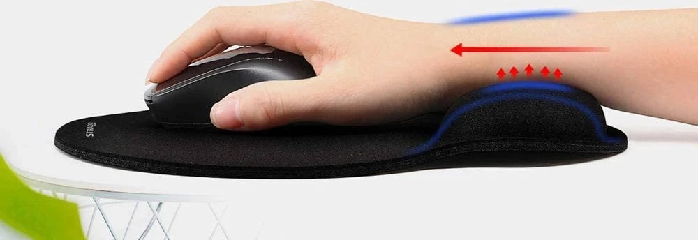 Laikiklis Strado Ergonomiškų gelio pagalvėlių rinkinys - 3 vnt (juodas)