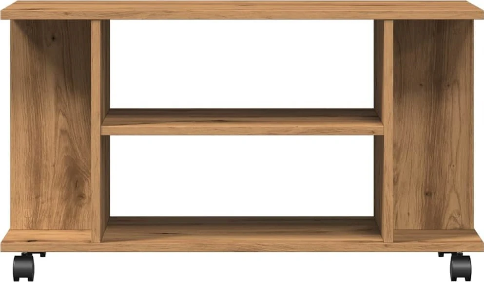 TV staliukas TV spintelė su ratukais, artisano, 80x40x45cm, apdirbta mediena