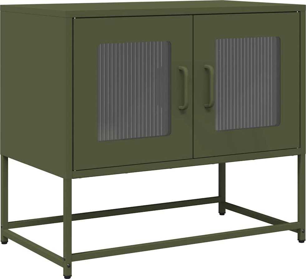 TV staliukas televizoriaus spintelė alyvuogių žalia 68x39x60,5 cm