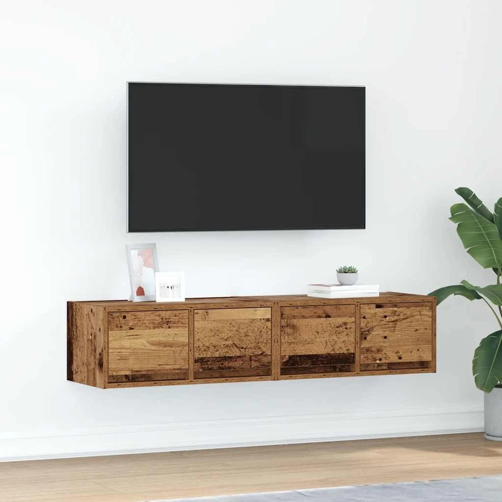 TV staliukas Televizoriaus spintelės, 2vnt., medienos, 60x31x25,5cm, mediena
