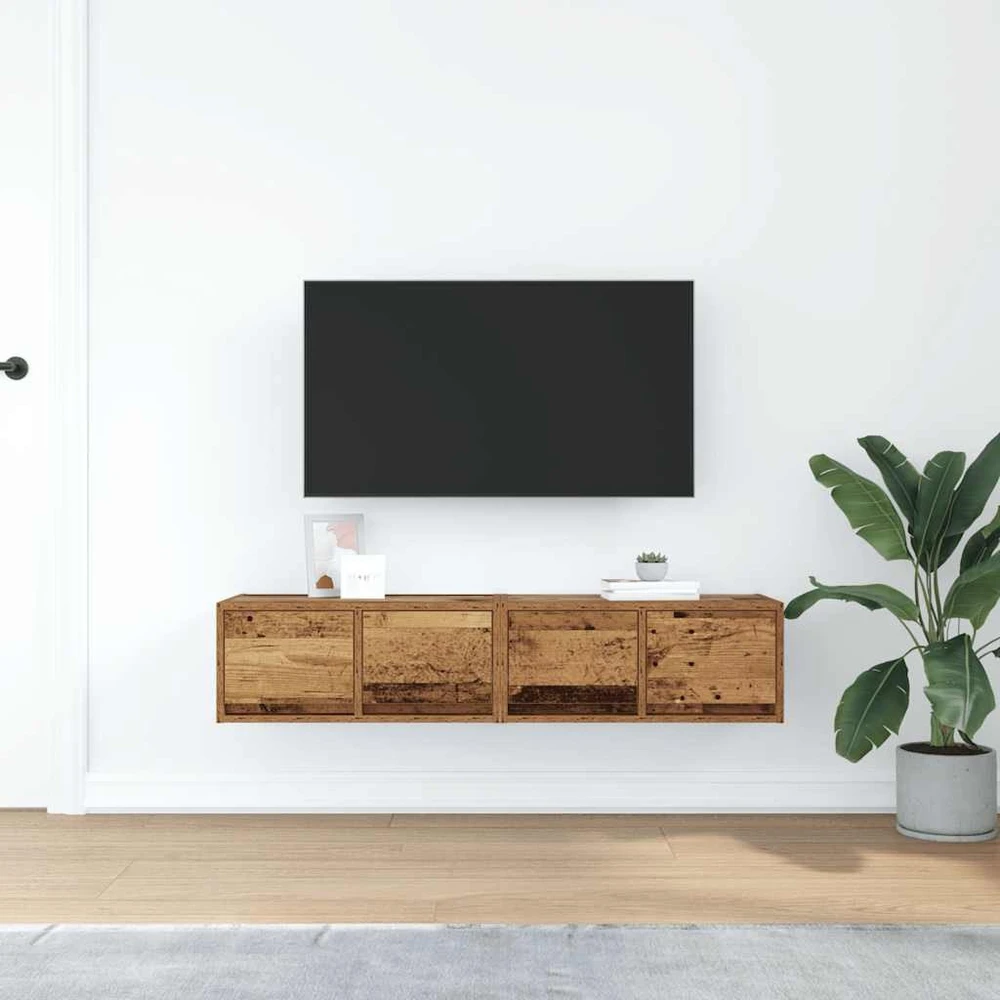 TV staliukas Televizoriaus spintelės, 2vnt., medienos, 60x31x25,5cm, mediena