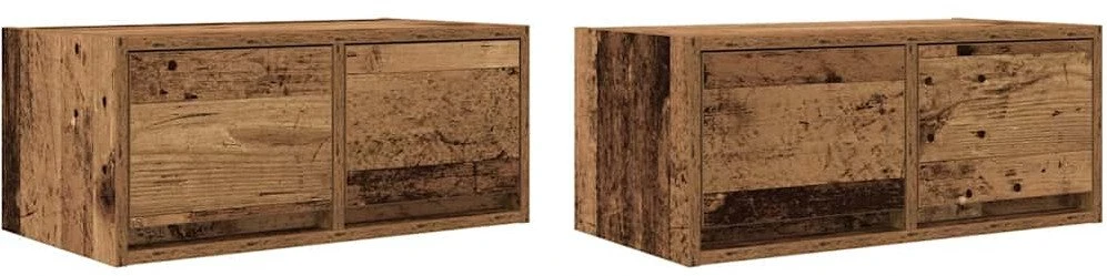 TV staliukas Televizoriaus spintelės, 2vnt., medienos, 60x31x25,5cm, mediena