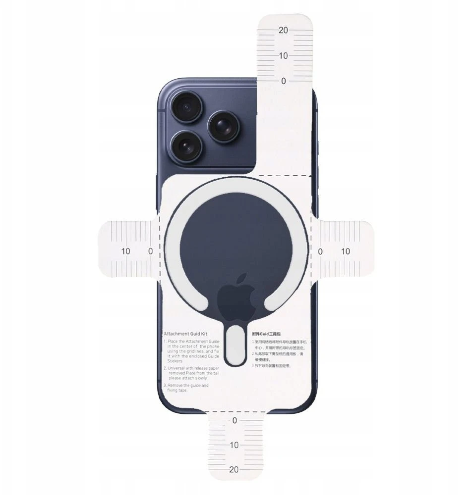 Tech-Protect MMP-200 Magnetic MagSafe žiedas telefonui baltos spalvos