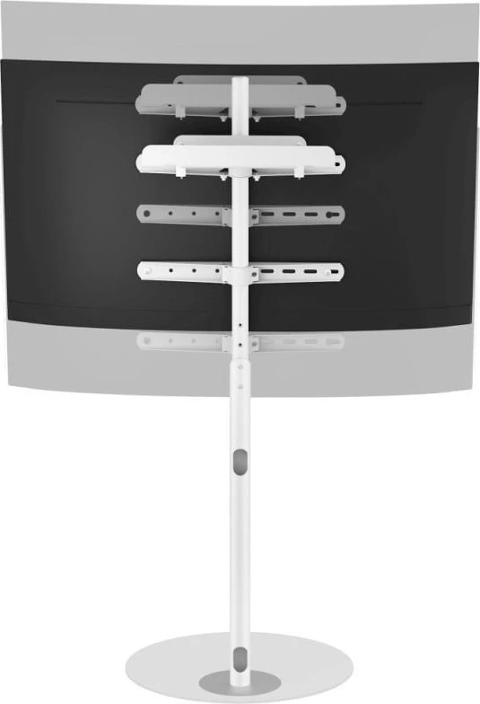 Laikiklis Techly TV grindų stovas 32"-65" iki 35kg reguliuojamas baltas