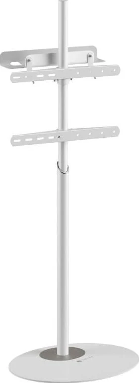 Laikiklis Techly TV grindų stovas 32"-65" iki 35kg reguliuojamas baltas