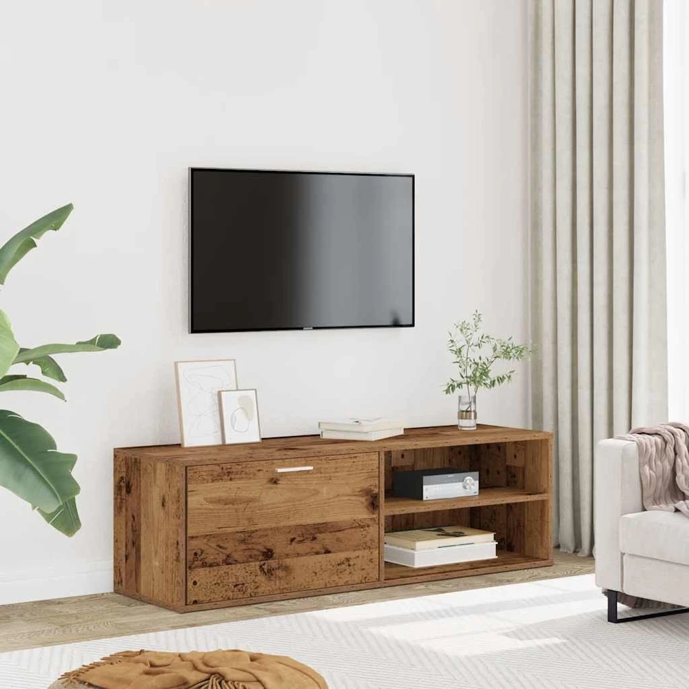TV staliukas televizoriaus spintelė Old Wood 120x34x37 cm Engineered Wood