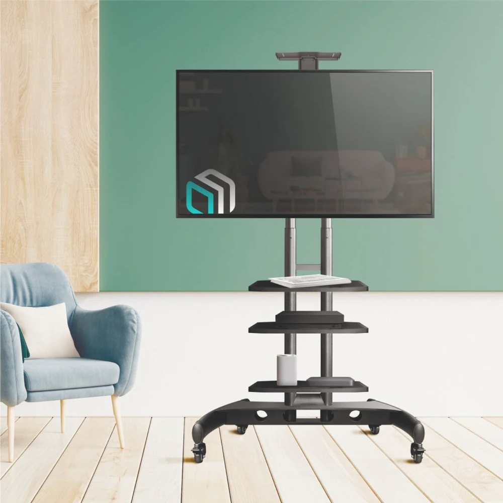 Laikiklis Onkron TV SET ACC SHELF MOBILE STAND/Juodas APT1551-B ONKRON