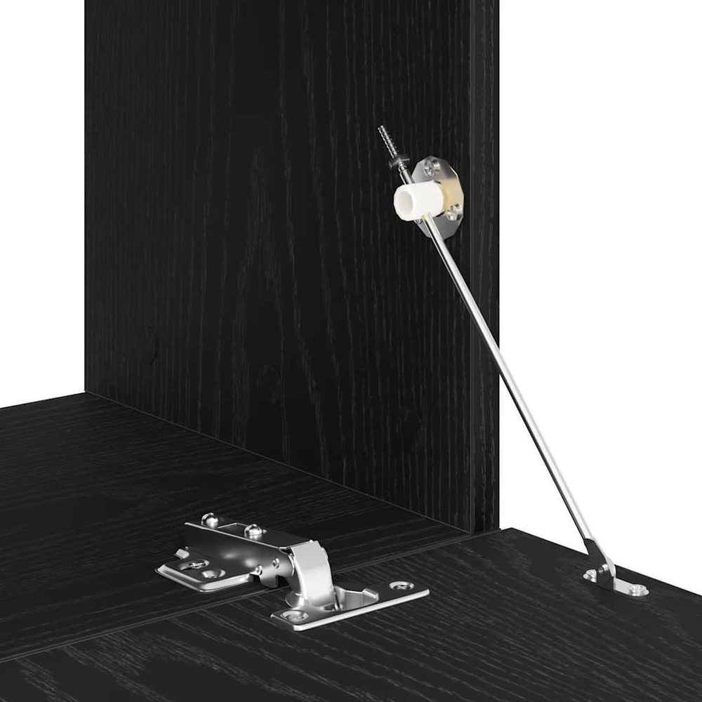 TV staliukas Televizoriaus spintelė, juodas ąžuolas, 120x30x30,5 cm, mediena