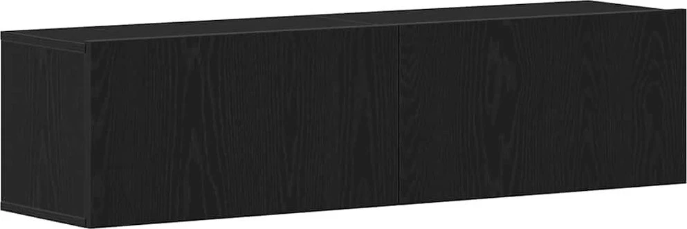 TV staliukas Televizoriaus spintelė, juodas ąžuolas, 120x30x30,5 cm, mediena