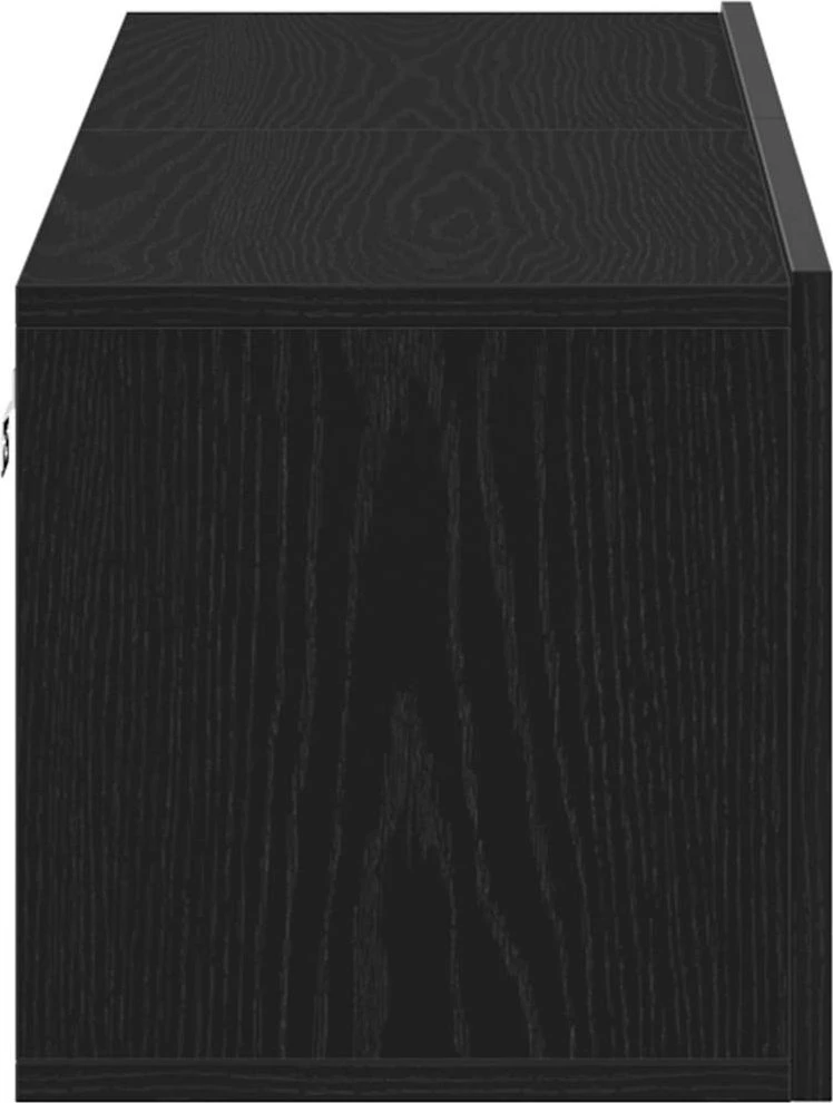 TV staliukas Televizoriaus spintelė, juodas ąžuolas, 120x30x30,5 cm, mediena